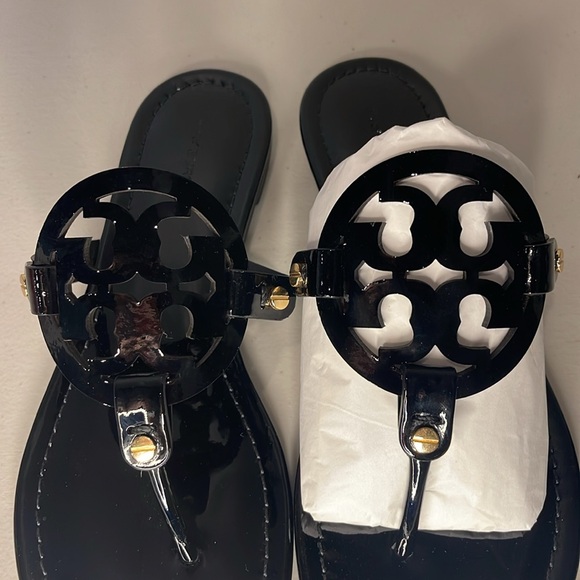 Tory Burch Miller Patent Perfect Balck Size 9 - Picture 5 of 16